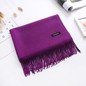 Luxury Solid Women Scarf Winter Cashmere Pashmina Shawls Warm Lady Blanket Wraps