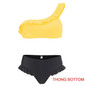 One Shoulder Swimsuit Ruffle Swimwear Women Sexy Bikinis