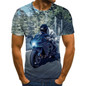 T-shirt motorcycle 3D printed men's T-shirt Summer Fashion Tops