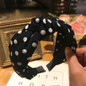 Plaid Cotton Hair Accessories Knotted Hair Band for Women Headbands Hairbands Headwear