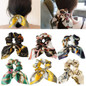New Chiffon Bowknot Elastic Hair Bands For Women Girls Solid Color Scrunchies Headband