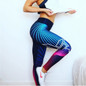 New Fashion Women High Waist Workout Leggings Printed Punk Women's Fitness