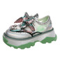Women Chunky Platform Sneakers Luxury Designers Fashion Bow Vulcanized Shoes
