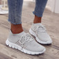 Sneakers Women Lace Up Platform Shoes Breathable Mesh Sneakers Woman