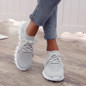 Sneakers Women Lace Up Platform Shoes Breathable Mesh Sneakers Woman