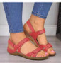 New Women Sandals Soft Three Color Stitching Ladies Sandals Comfortable Flat