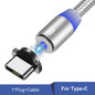9itech Magnetic USB Cable For iPhone Xiaomi Samsung Magnet Charging Micro USB Type C Cable Phone Fast Charger USB Cable Cord Wire
