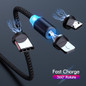 2m Magnetic Cable Micro USB Type C Fast Charging Type-C Magnet Charger Mobile Phone Cable USB C For Xiaomi iPhone 11 Xr Samsung