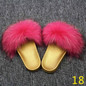New Women's Furry Slippers Ladies Cute fur Hair Fluffy Slippers Women's Fur Slippers Winter Warm Slippers for Women Hot