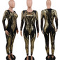 Sexy Gold Sequin Jumpsuit Women Bodycon Overalls Glitter Bandage Jumpsuit Elegant Party Club Rompers Womens Jumpsuit Plus Size