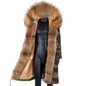 S-7XL winter X-Long New Gray Natural Real Fox Fur Jacket Coats men Fashion Real Fur Coat Long Parkas Winter Black Parka