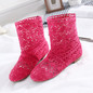High Quality Breathable Mesh Boots Women Flat Heel Ankle Boots