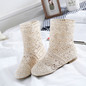 High Quality Breathable Mesh Boots Women Flat Heel Ankle Boots