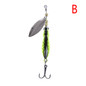 4 Colors 70mm Insects Fishing lure Spoon Bass Artificial Spinner Bait Metal Pike Fishing Hooks Sinking Lure