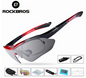 ROCKBROS Polarized Sports Men Sunglasses Road Cycling Glasses Mountain Bike Bicycle Riding Protection Goggles Eyewear 5 Lens