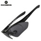 ROCKBROS Polarized Sports Men Sunglasses Road Cycling Glasses Mountain Bike Bicycle Riding Protection Goggles Eyewear 5 Lens