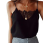 Womens Blouse Tee Lace T shirts Vest Summer 2018 Hot Sale Sexy Vest Fashion Camisole Crop Top Sleeveless T-Shirt Tank Top
