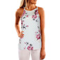 Summer T shirts Women Sleeveless Flower Printed Fashion Sexy Tank Top Casual Round neck Blouse Vest T Shirt Female Tee Crop Top