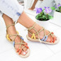 Women New Sandals Women High Heel Peep Toe Lace Up Sandals