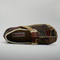 Veowalk Brown Cotton Embroidered Women Casual Linen Loafers
