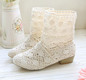 summer boots   with the new shoes lace openwork crochet boots