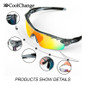 CoolChange Polarized Cycling Glasses Bike Outdoor Sports Bicycle Goggles Eyewear 5 Lens Myopia Frame