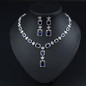 Water Drop Clear Cubic Zirconia Jewelry Sets
