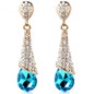 Tassel Imitation Teardrop-Shaped Earrings