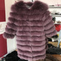 2020 Real Fox Fur Coat Women Natural Real Fur Jackets Vest  Winter Outerwear Women Clothes
