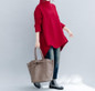 Fashion High Collar Pure Color Loose Knit Sweater Blouse
