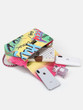 Rainbow graffiti Handbag w/Long Chain Strap