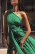 Sexy One Shoulder Sleeveless Maxi Dress