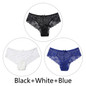 3pcs/lot Sexy Lace Panties Women Underwear Plus Size Briefs Hollow Out Transparent Lingerie Female Low Waist Breathable Panty