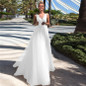 Appliques & Tulle Sleeveless Princess Bride Dress