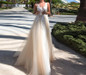 Appliques & Tulle Sleeveless Princess Bride Dress