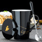 12 Constellations Creative Ceramic Mugs with Spoon & Lid