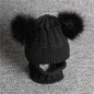 Baby Hat Pompon Winter Scarf Children Hat Knitted Cute Cap