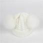 Baby Hat Pompon Winter Scarf Children Hat Knitted Cute Cap