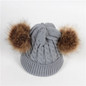 Baby Hat Pompon Winter Scarf Children Hat Knitted Cute Cap