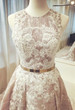 Chic Lace A Line Prom Dress Vintage Cheap Long Prom Dress #ER351