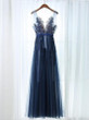 Long Prom Dress Lace Cheap Tulle Prom Dress #ER041