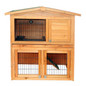 40" Roof Waterproof Wooden Rabbit Hutch A-Frame Pet Cage Wood Small House Chicken Coop