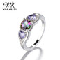 WEGARASTI Silver 925 Jewelry Ring  Woman Zircon Trendy Classic 925 Sterling Silver Rings Jewelry Wedding Engagement Gift