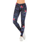 Sexy Women Legging leaf Printing Fitness leggins