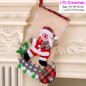 Santa Snowman Christmas Ornaments Stocking