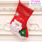 Santa Snowman Christmas Ornaments Stocking