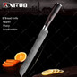 XITUO Chef Bread Eviscerate Sliced Fruit Chinese Japanese Kitchen Knife Sharp Utility Santoku Complete Damascus Pattern Cooking