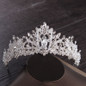 Bridal Wedding Tiara Princess Crystal Crown Korea Fashion Hair Accessories Jewelry Bride Silver Gold Pink Tiaras and Crowns Girl