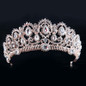 European Vintage Tiaras Bridal Jewelry Quinceanera Rhinestone Crystal Crowns Pageant Wedding Hair Accessories For Brides