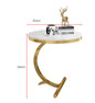Luxury marble sofa side table corner table living room sofa end bedside table small round coffee table